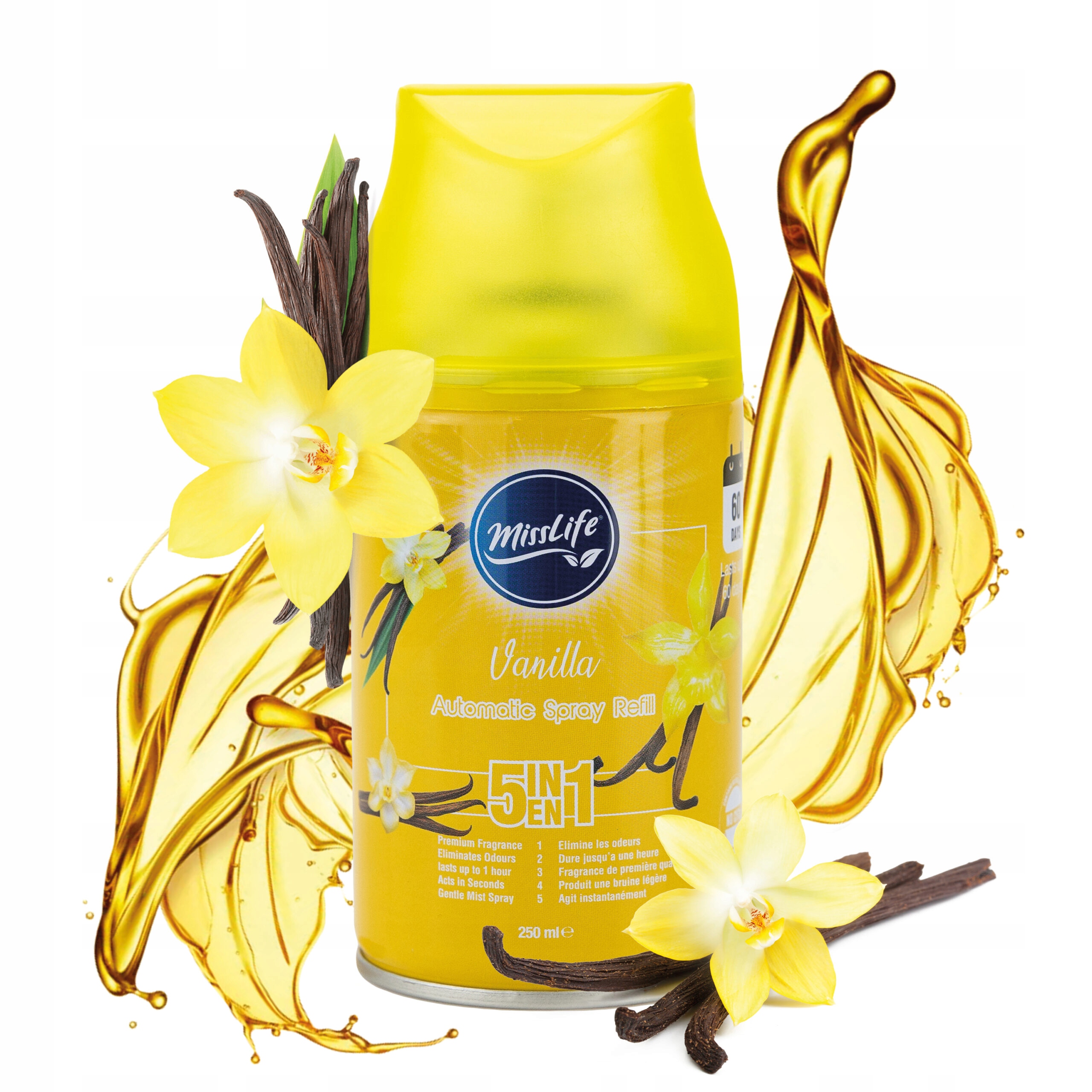 ODŚWIEŻACZ POWIETRZA AUTOMATYCZNY WKŁAD ZAPACH DO DOMU 250 ml 6 szt XL Pojemność 250 ml