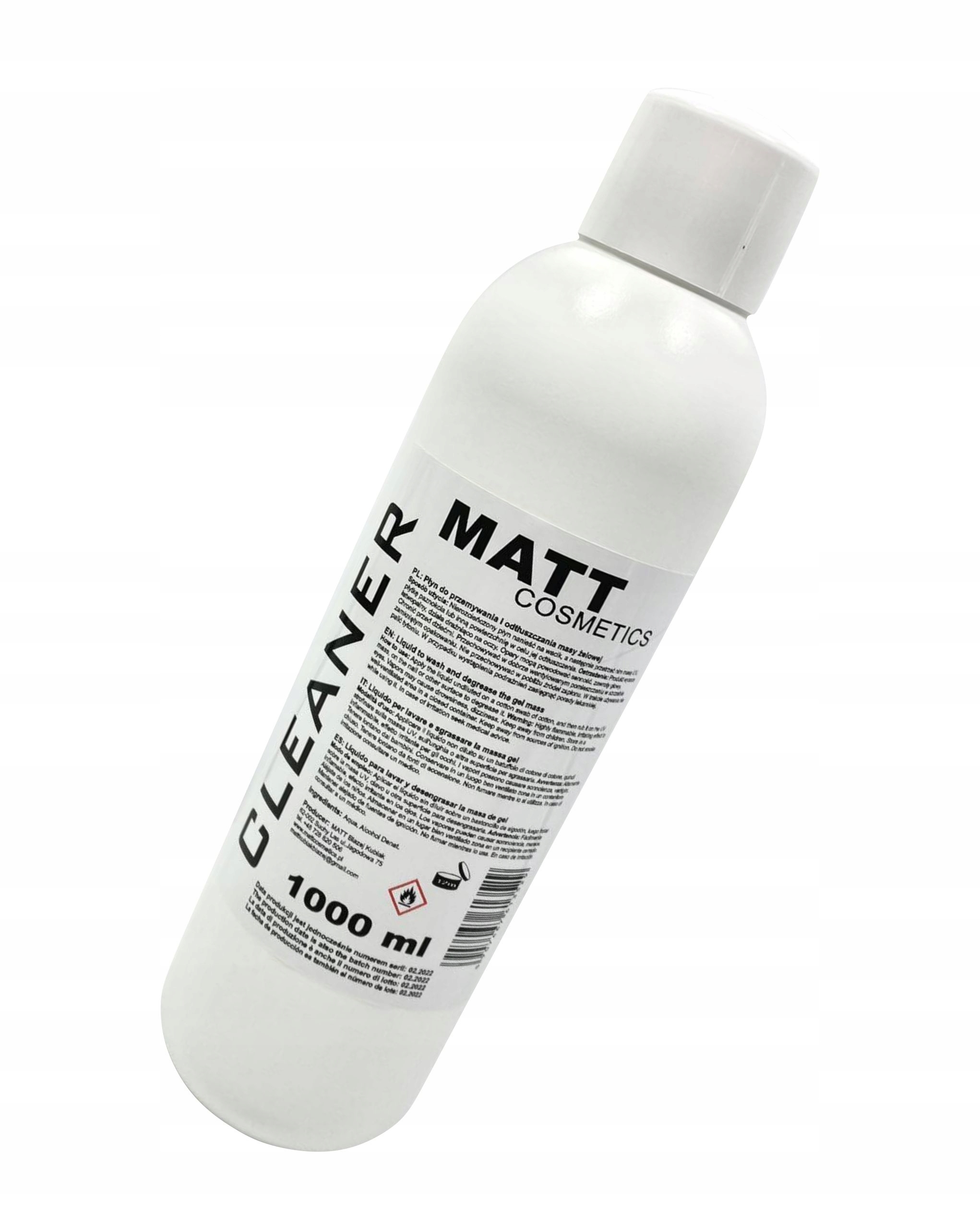 

Matt Cleaner odtłuszczacz do paznokci 1000ml