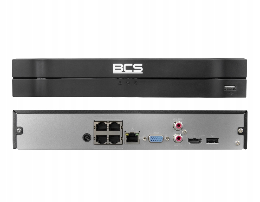 Ip rekordér BCS-L-NVR0401-4KE-4P(2) 4 kanálový, 16 Mpx, 4xPoE Bcs Line