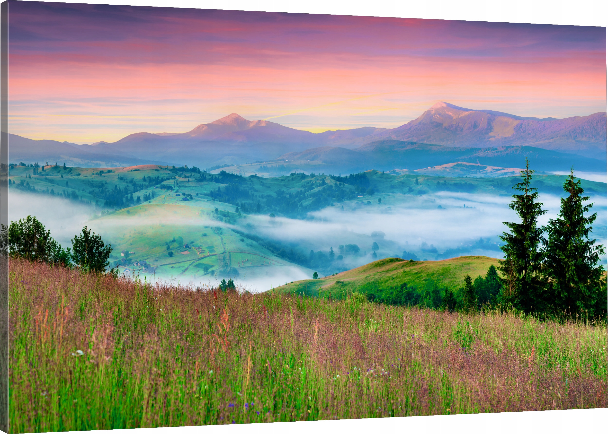 

Obraz Na Płótnie góry panorama mgła karpaty 120x80