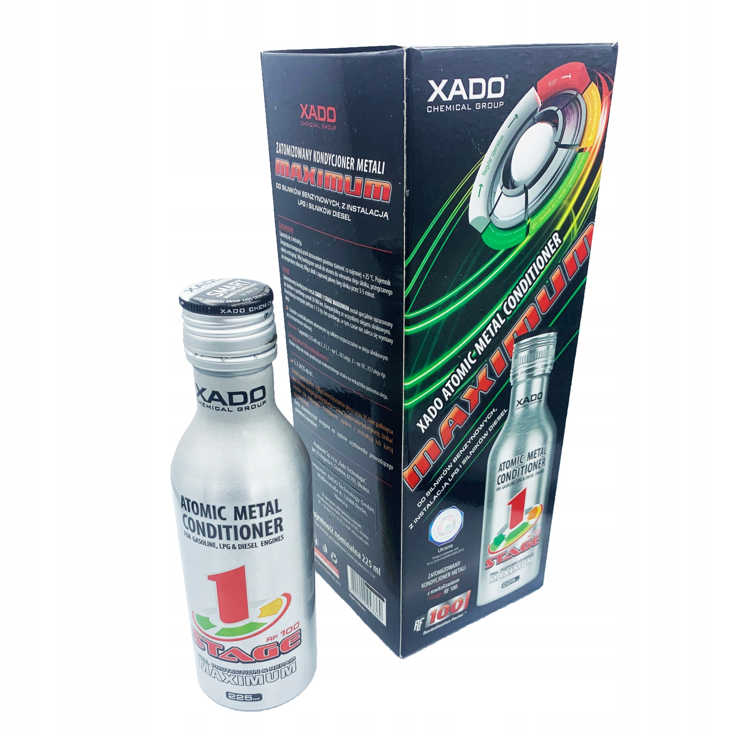 XADO 1 Stage Maximum do silnika GRATIS Plukanka Packaging Volume 225 ml