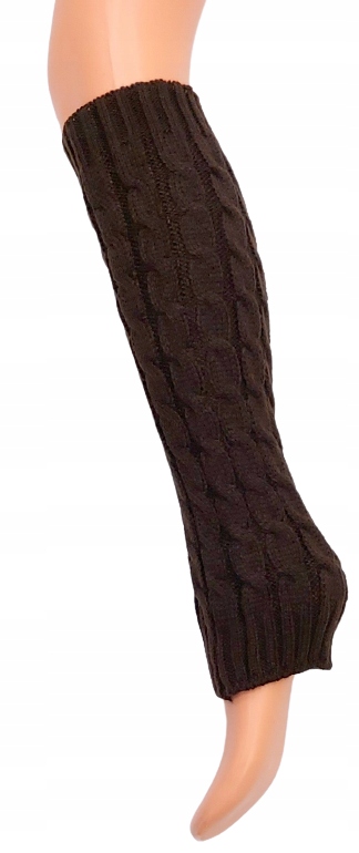 WEŁNIANE OCIEPLACZE NA NOGI GETRY ONE SIZE 40 CM Marka inna