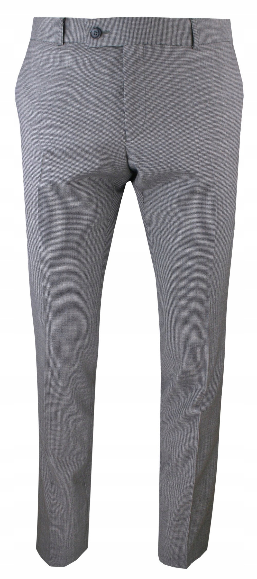 Vlněné, elegantní pánské kalhoty -men'sfield- popel, mikrovzor 102/176