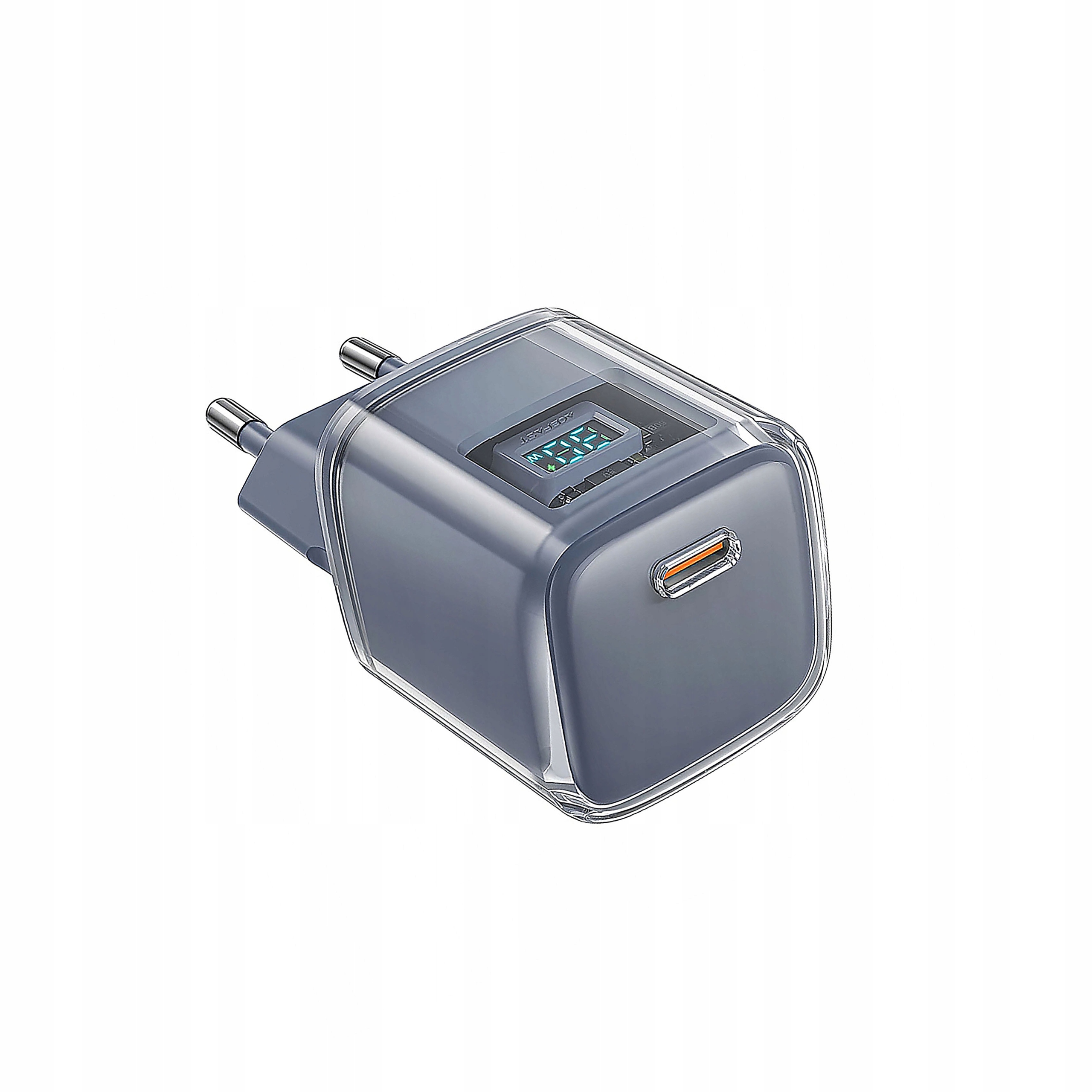 Ładowarka Acefast A53 Pd 30W GaN Usb-c z wyświetlaczem szara