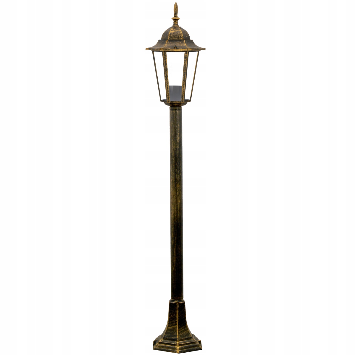 Venkovní stojací zahradní lampa patina zlatá klasická 96,5 cm Polux