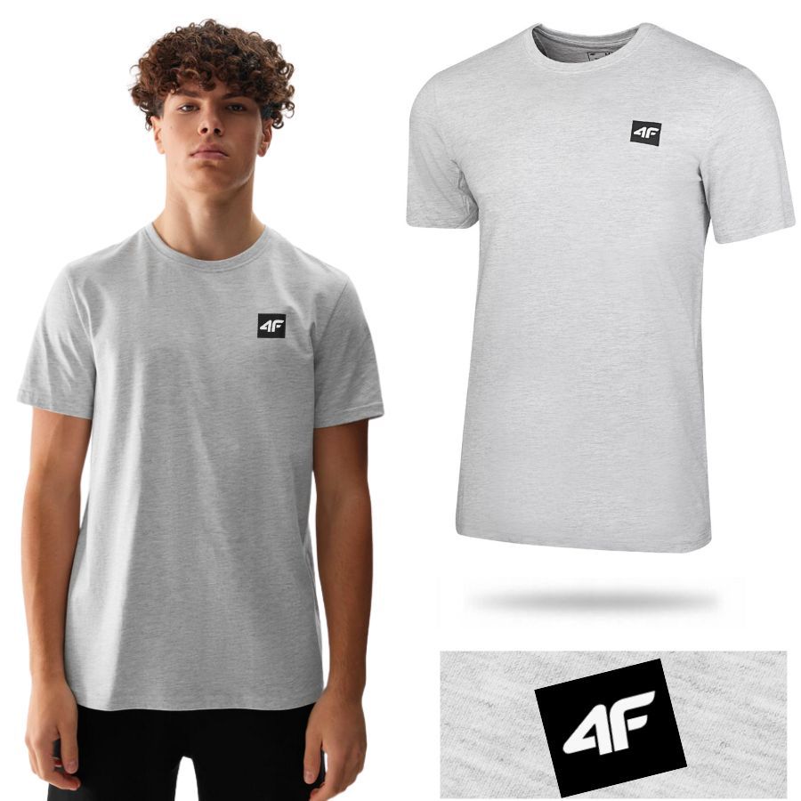 KOSZULKA MĘSKA 4F T-SHIRT PODKOSZULEK BLUZKA SPORTOWA NA CO DZIEŃ