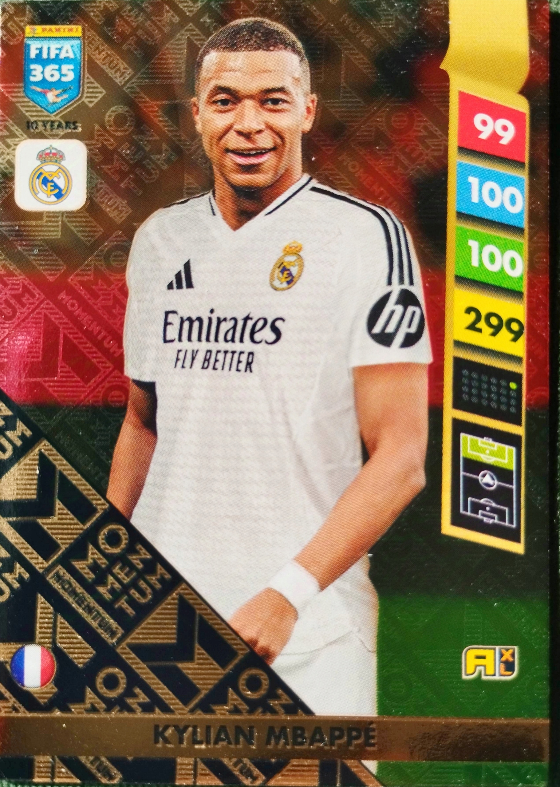 Panini Fifa 365 2025 Rare Momentum Kylian Mbappe Real Madryt
