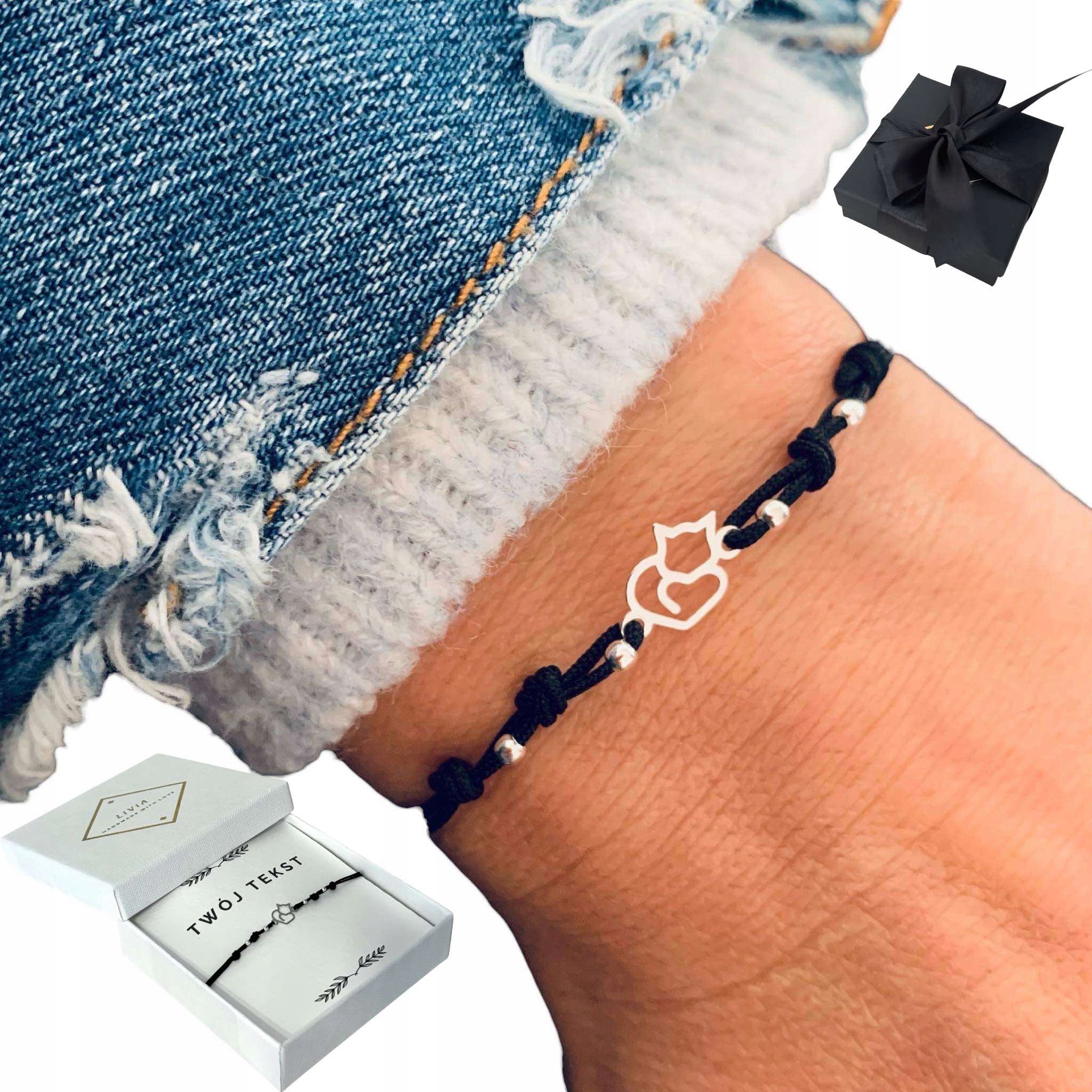 dla miłośnika kotów, dla kociary, bransoletka Kot Kotek srebro