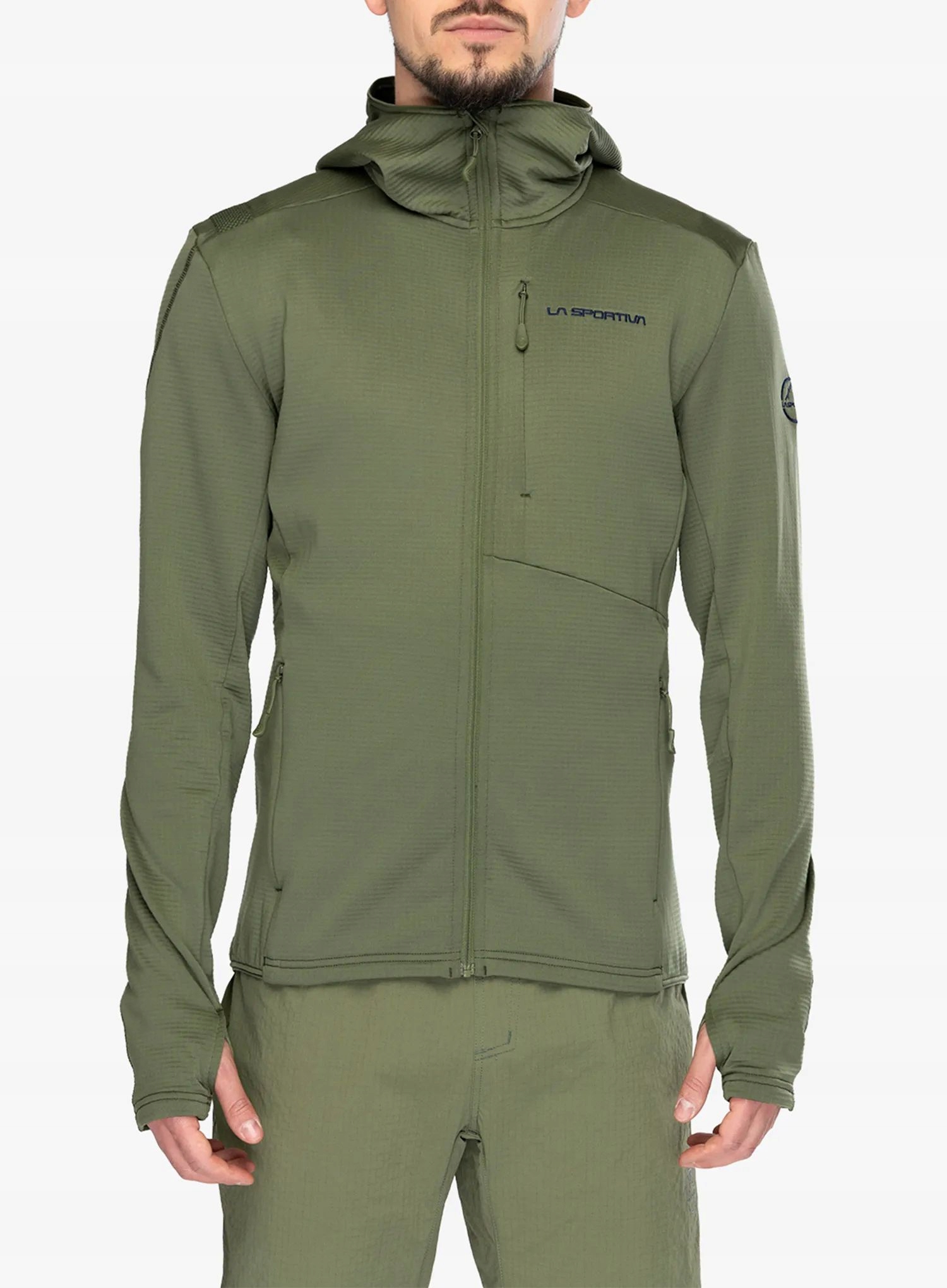 Mikina s kapucí La Sportiva Chill Thermal Hoody cypress/night sky S