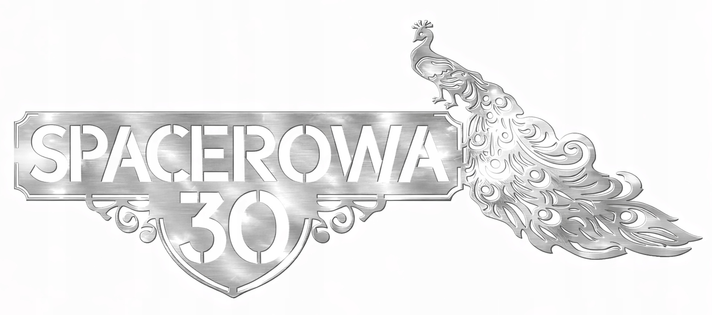 Adresová tabuľa Paw nerezová oceľ 95x36 cm číslo domu ulica Cnc laser