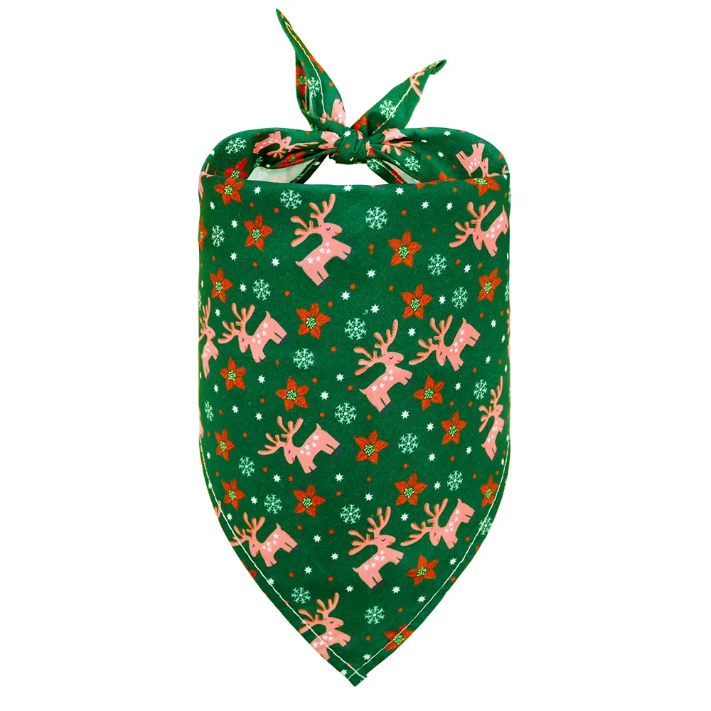 

Świąteczna bandana dla psa Teo Zielony S