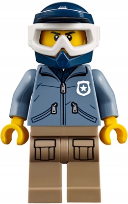 P3*LEGO CITY FIGURKA cty0830 POLICJANT w KASKU MOTOCYKLISTA, NOWY