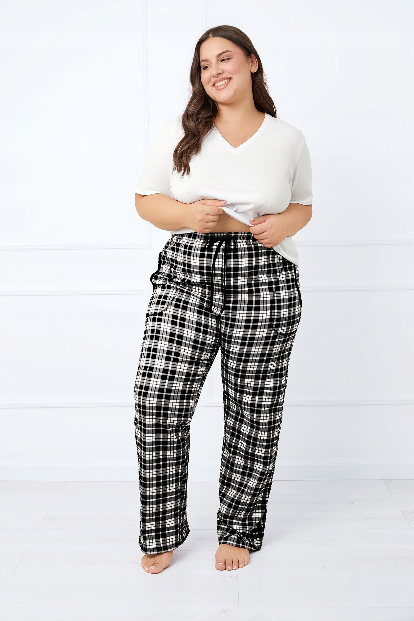 Dámské dlouhé kalhoty Klara XXL Italian Fashion