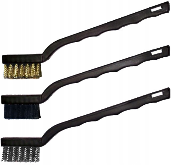 SZCZOTKI DRUCIANE STAL, NYLON, MOSIĄDZ ZESTAW 3szt. Marka Vorel