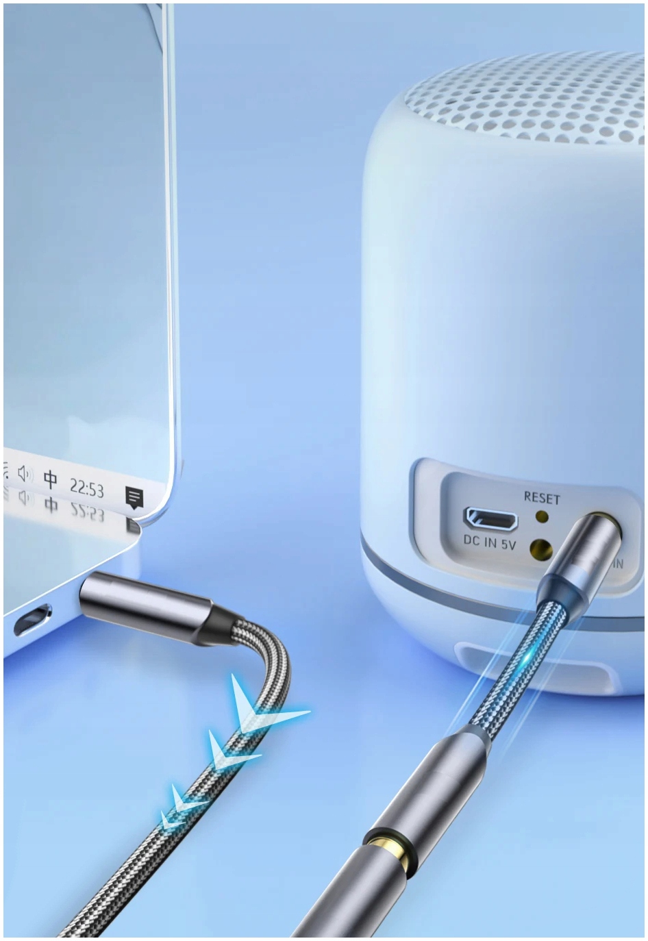 KABEL PRZEWÓD PRZEDŁUŻACZ AUX 3.5 MM MINI JACK AUDIO 2,5 M Marka Blow