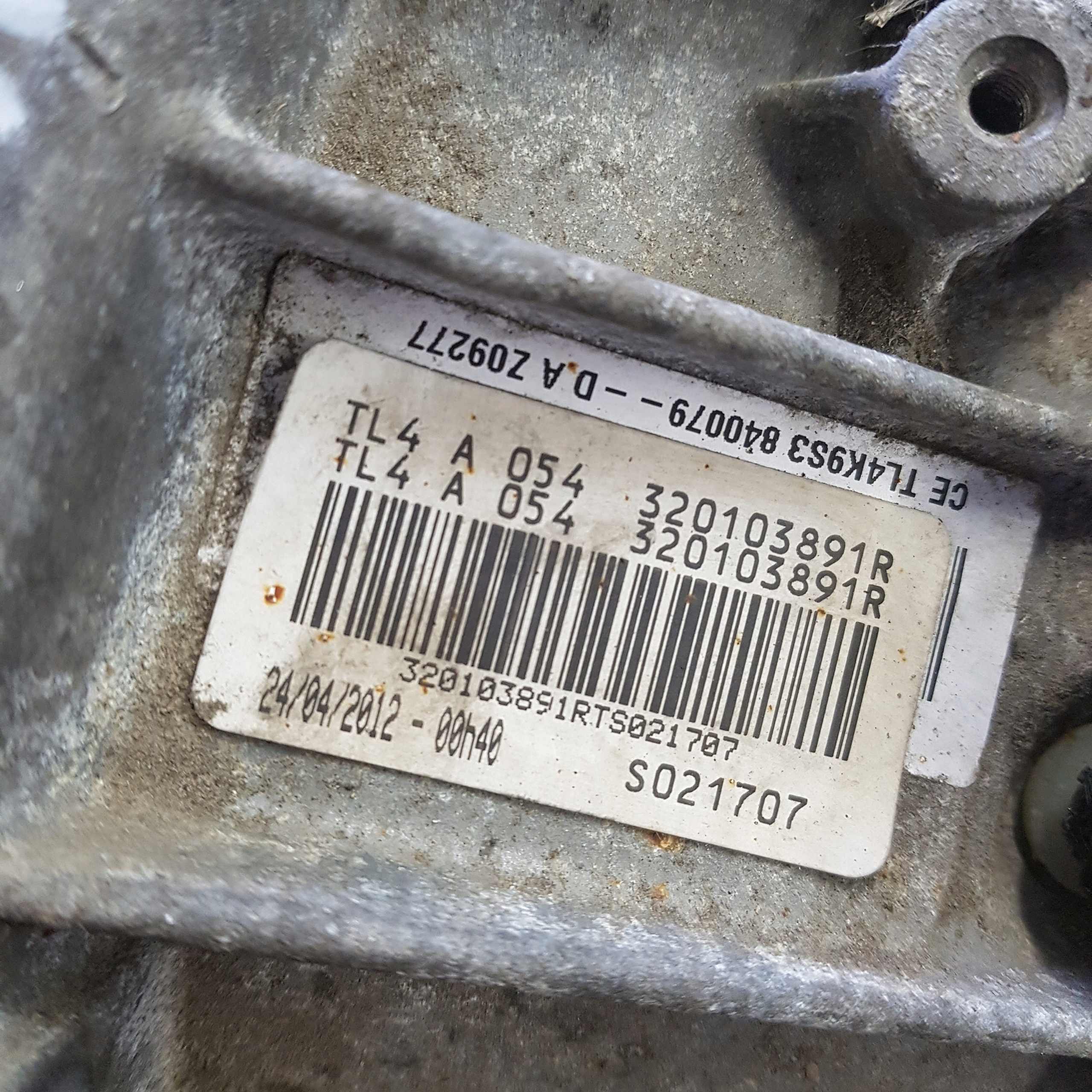 CAMBIO manuale RENAULT SCENIC 3 TL4A054