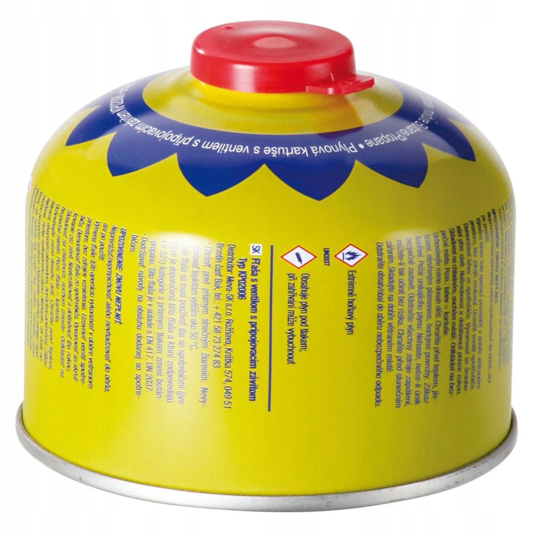 Kartusz wkład nabój gazowy do kuchenki palnika na gaz gwint 7/16 230g