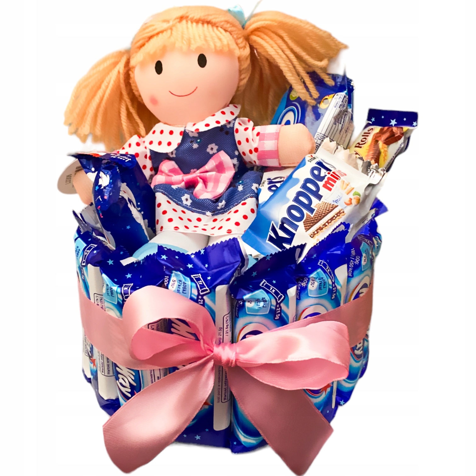 Zestaw prezentowy Tort z batoników Milky Way dla Dziecka Urodziny