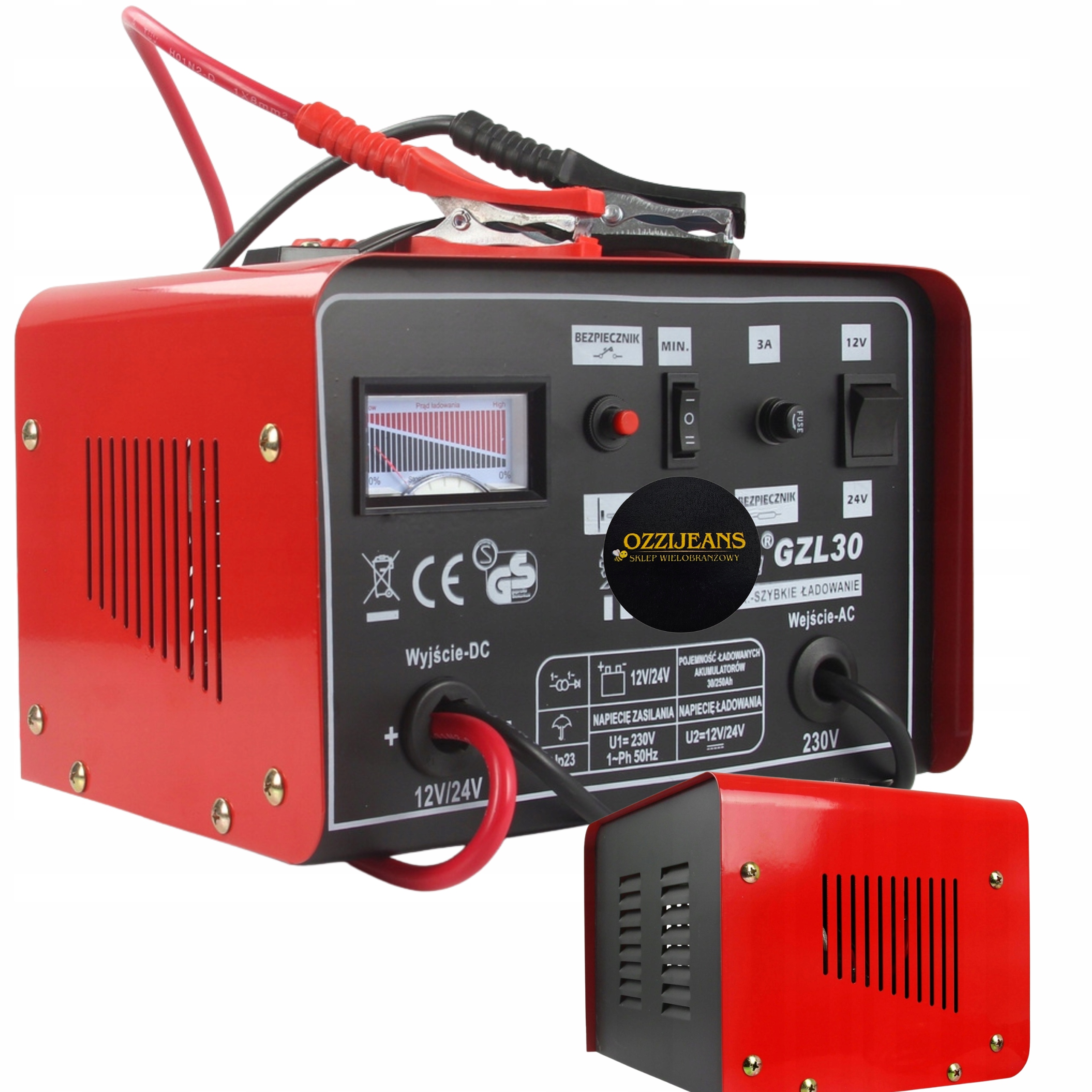 Zespół Prostownikowy GZL-30 M-p Fast Charge Uniwersalny 12V 24V Z Rozruchem