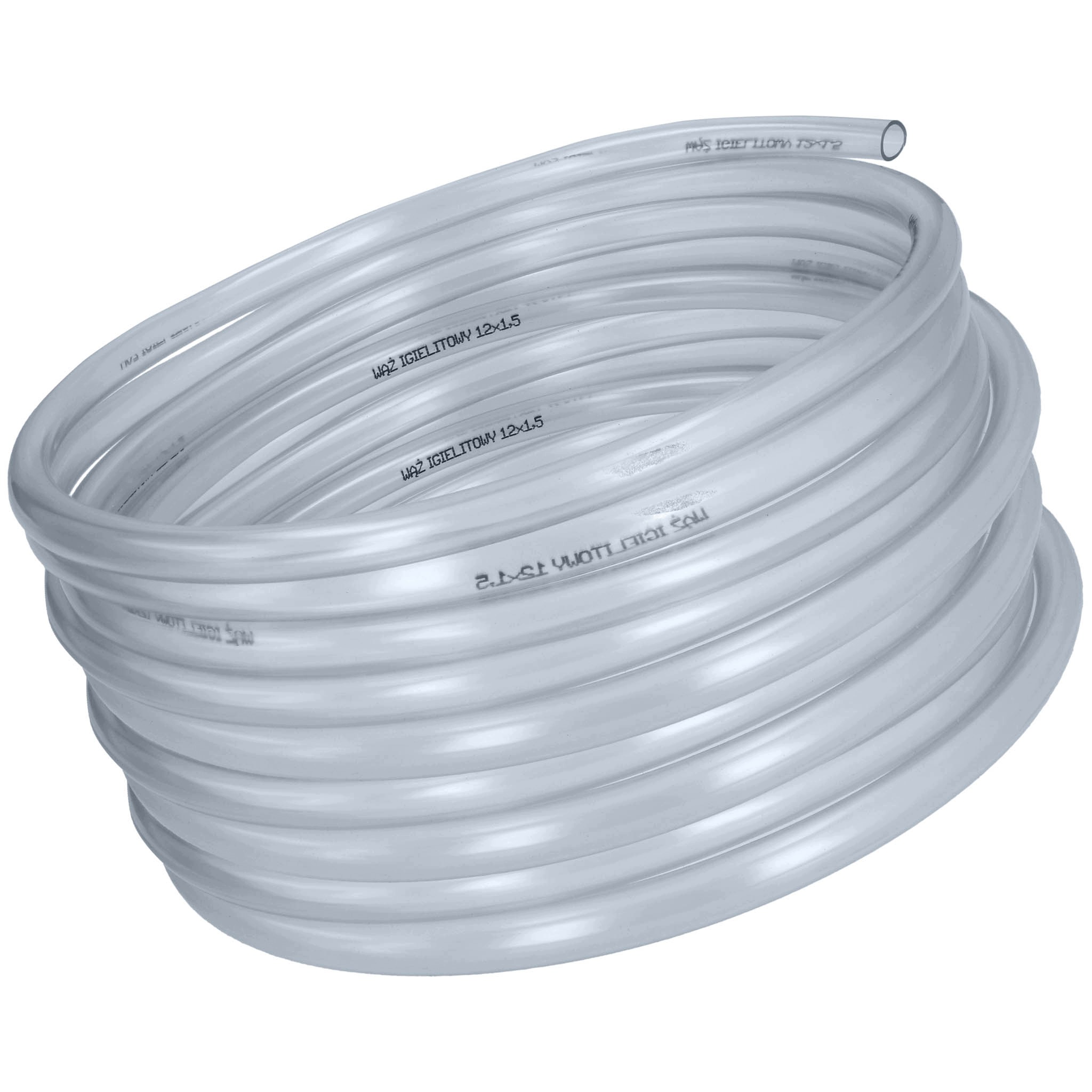 Technická igelitová hadice pro benzínový olej průhledný 12/1,5 mm 50 m
