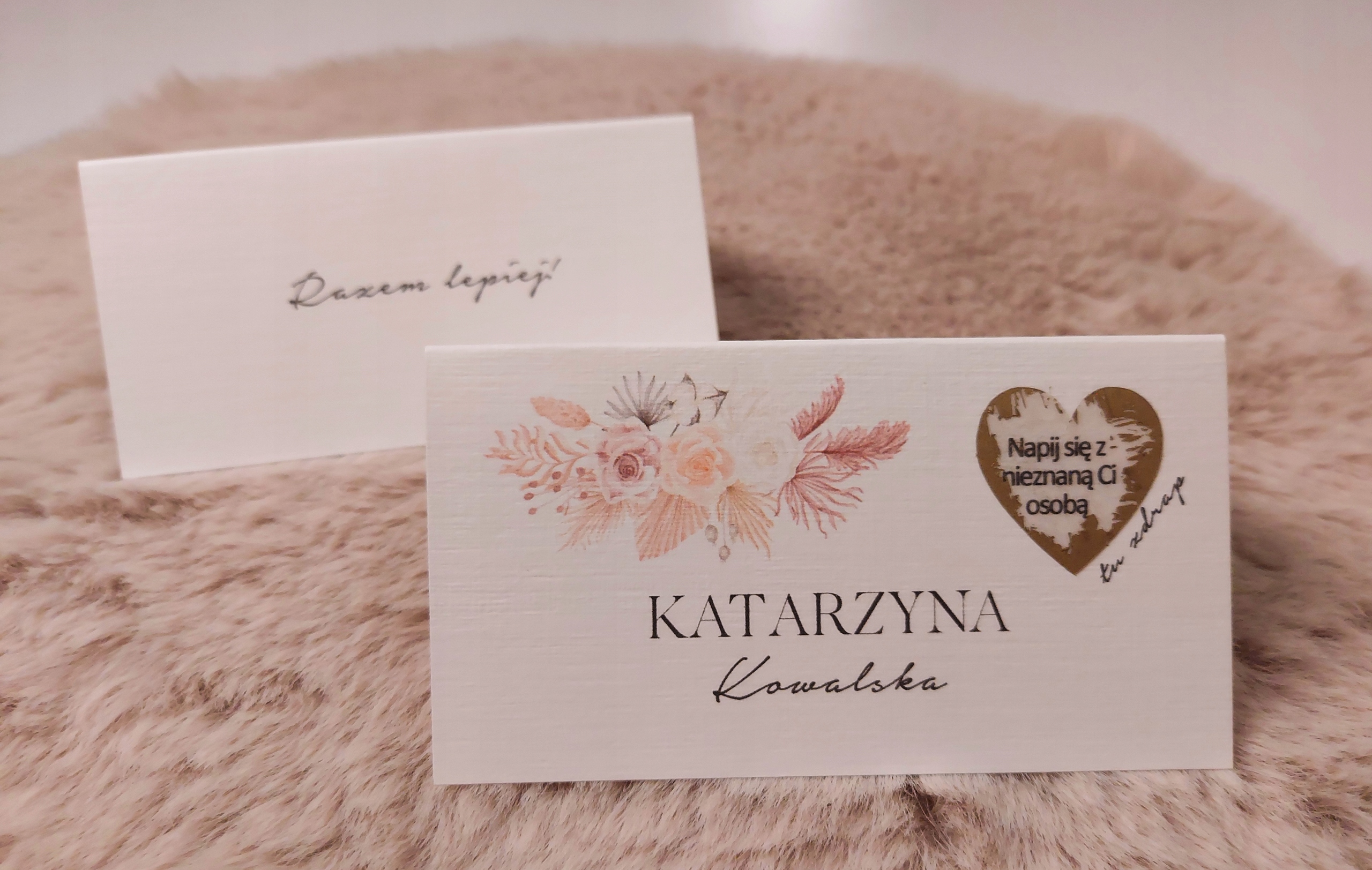 Zdrapka winietka z zadaniem dla gości weselnych boho Liczba sztuk 1 szt.