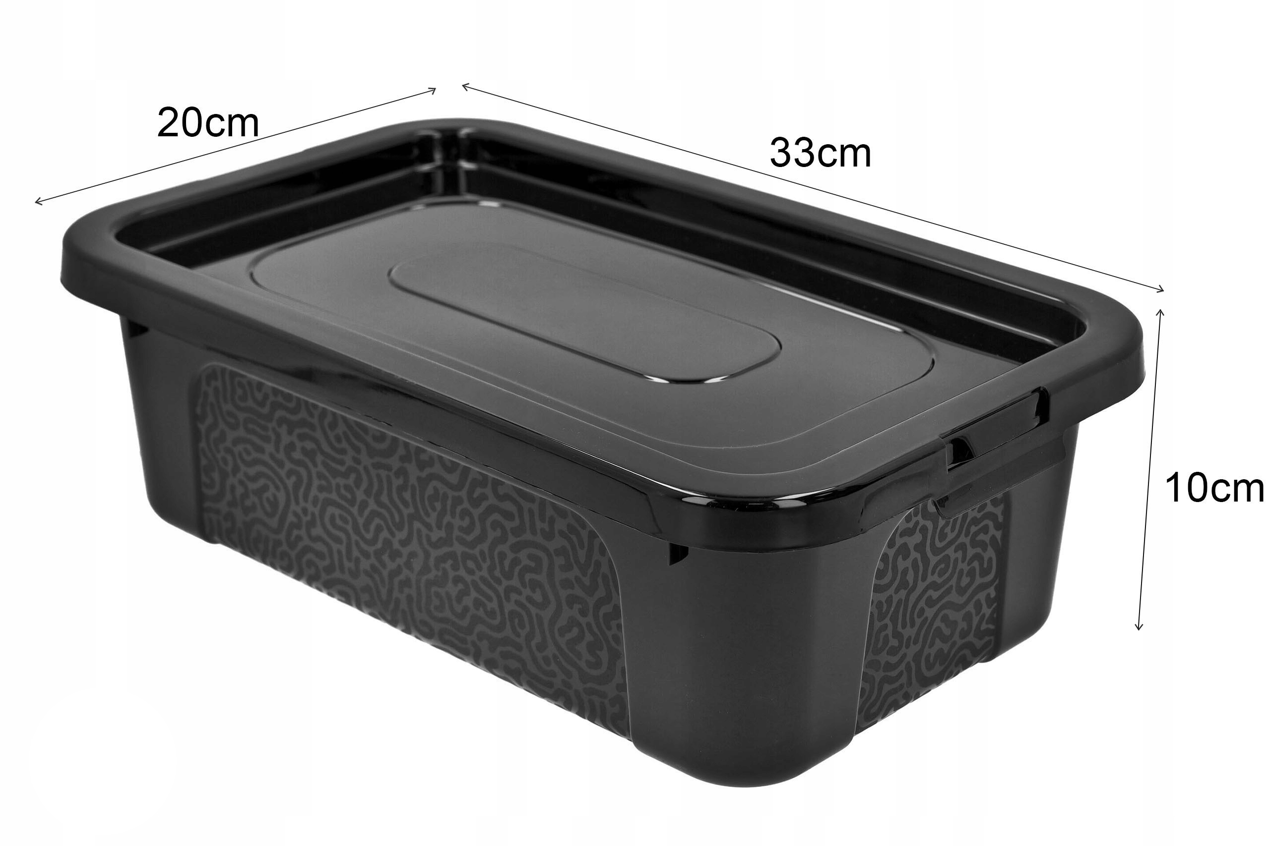 Pojemnik plastikowy 4,5 l z pokrywą małe pudełko organizer na drobne rzeczy