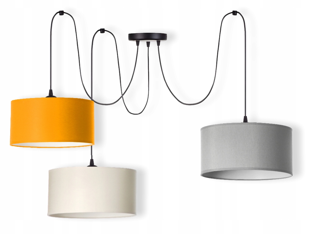 Lampa Spyder Pavouk Závěsná Spider Velké Stínidla Led E27