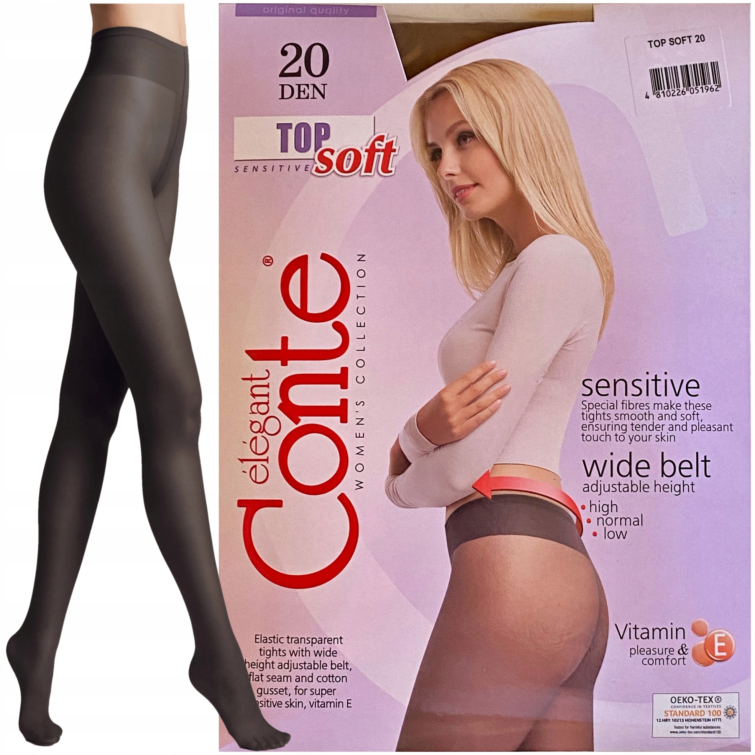 

Rajstopy Damskie Conte 20 Den Top Soft R3 Nero