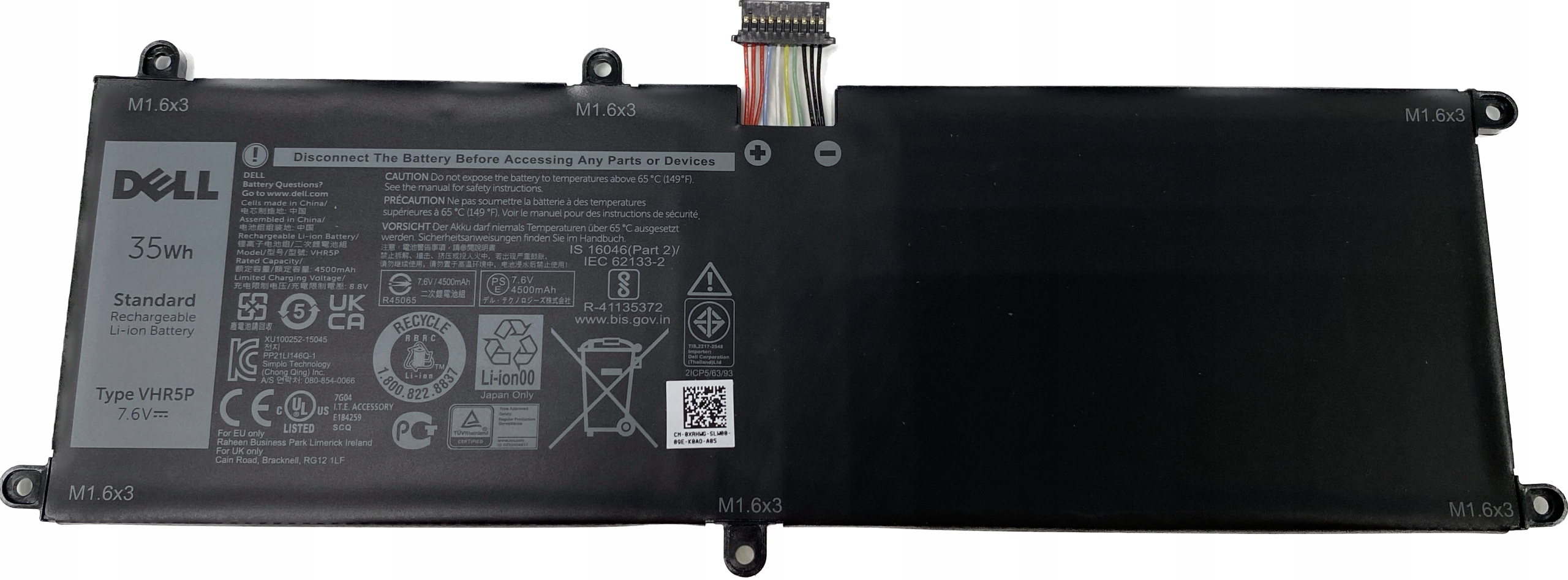 

Dell Bateria Latitude 11 5175 5179 VHR5P