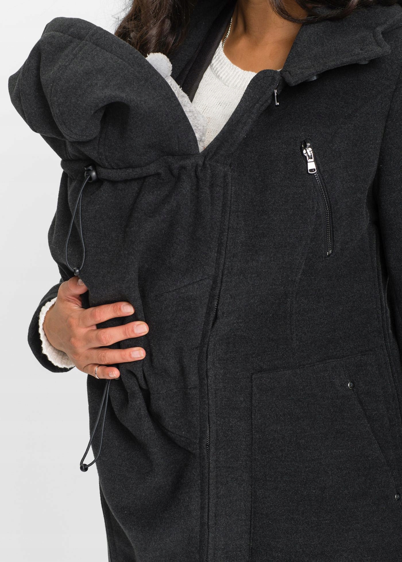 PŁASZCZ DAMSKI CIĄŻOWY BONPRIX 36 Wzór dominujący bez wzoru