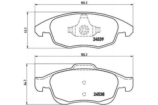 Brembo Brzdové Destičky Citroen C4 Picasso 06- Bre