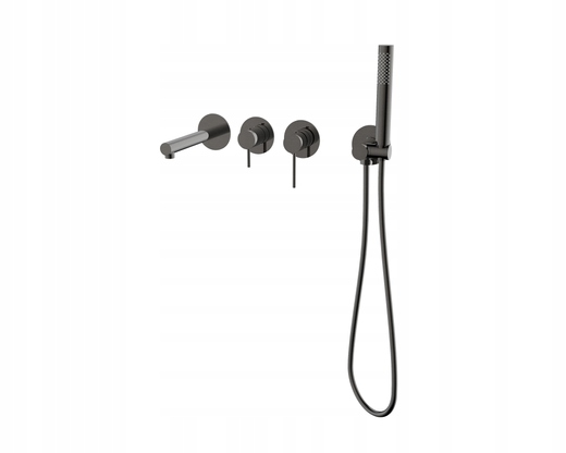 Corsan Nástenná vaňová batéria Lugo CMB7554GM hlavica Gunmetal