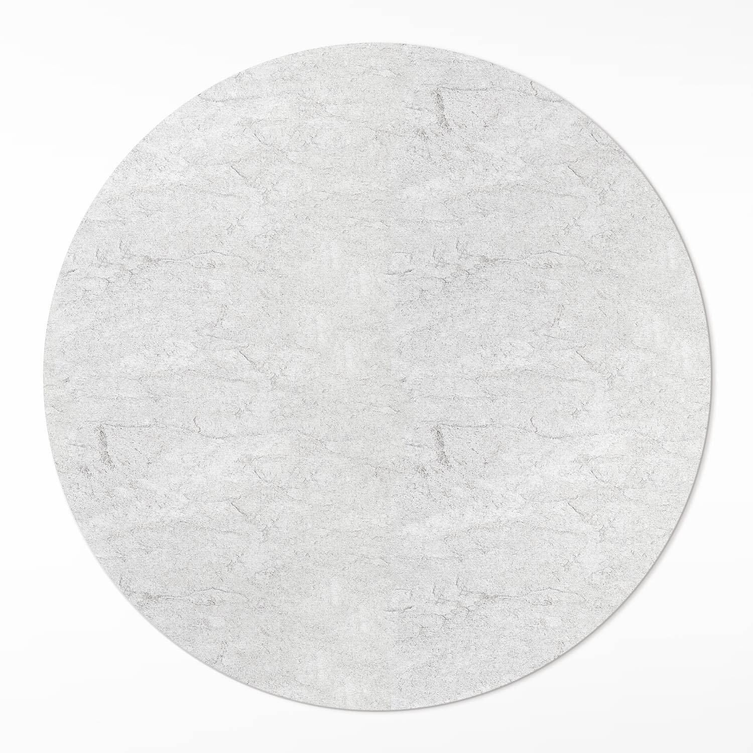 Okrúhly vinylový koberec Do Obývačky Rozmer ⌀ 120 cm Textúra betónu svetlý kameň