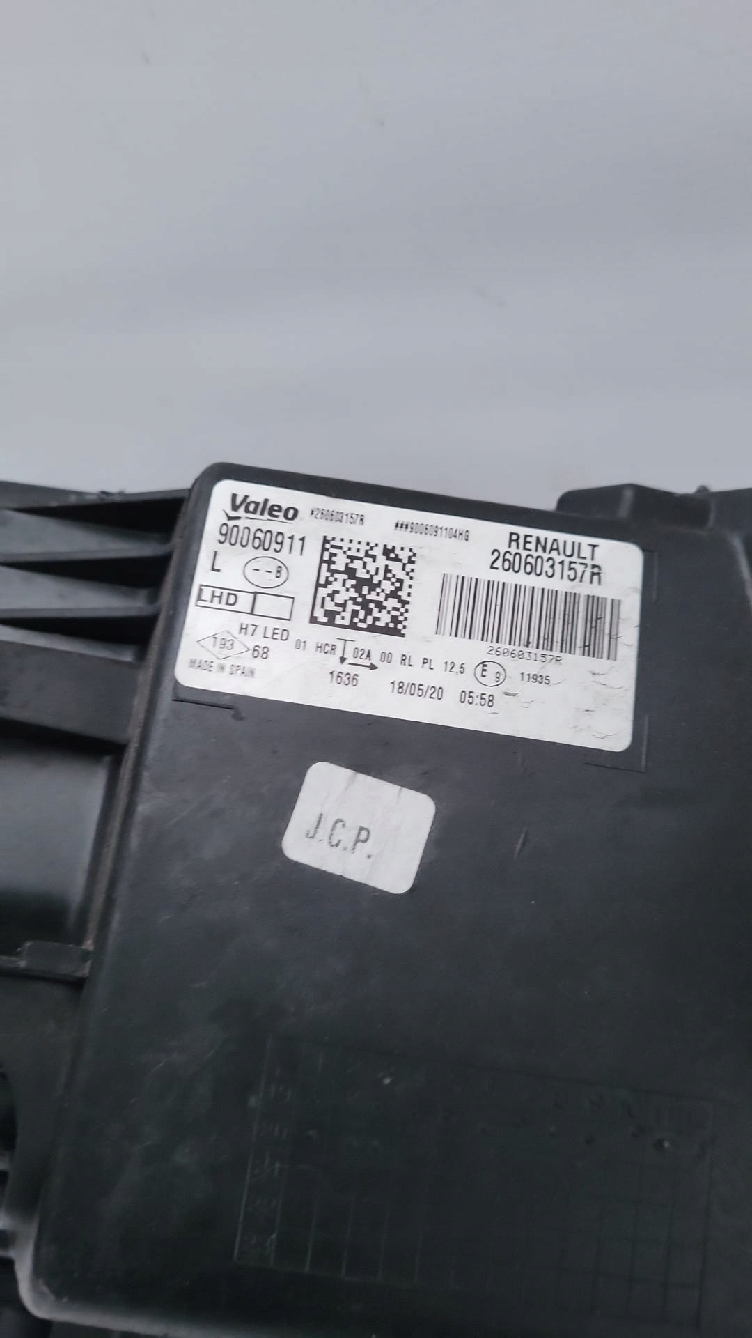RENAULT MEGANE IV 2016- light left front front 260603157R