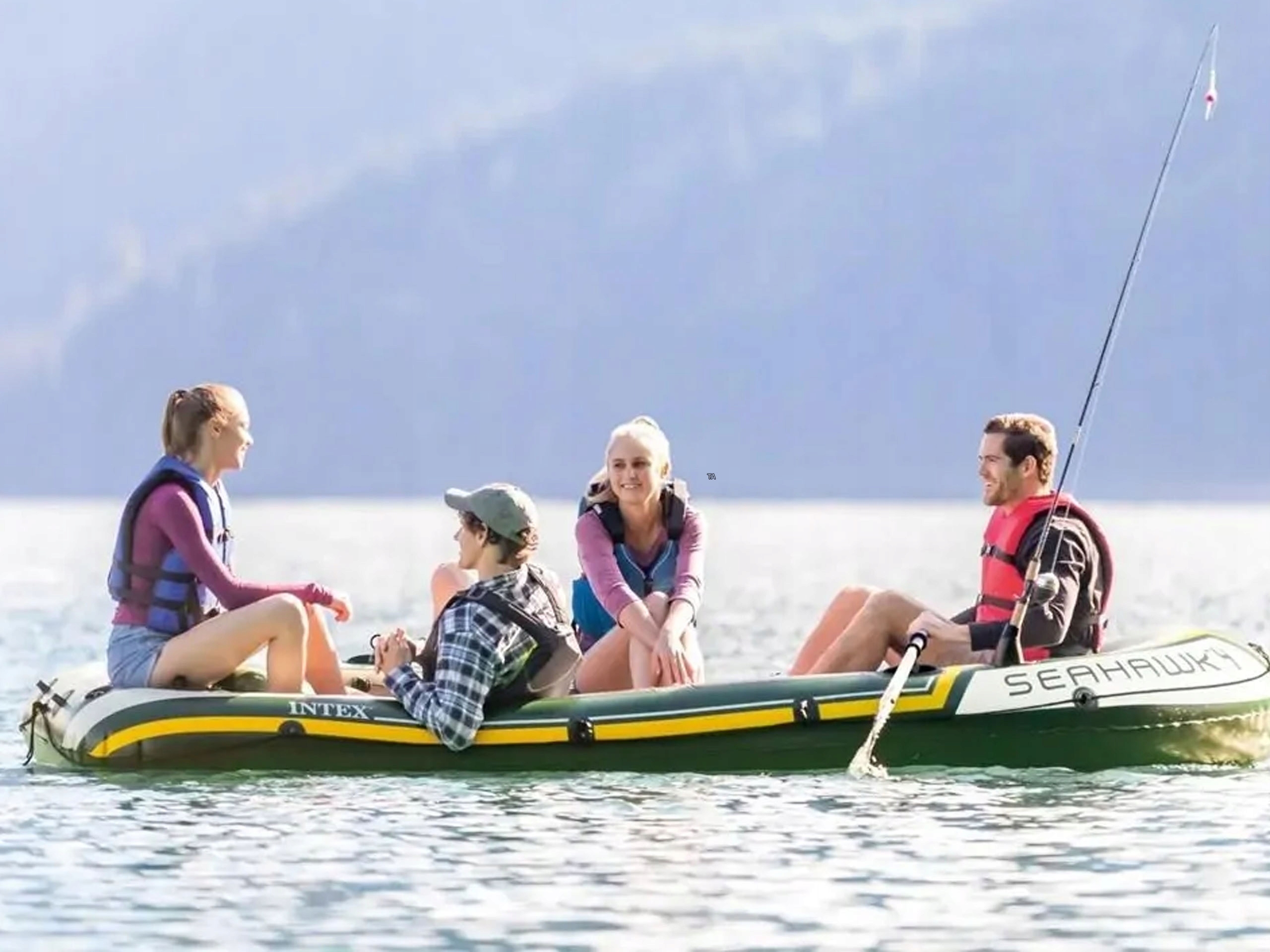 PONTON INTEX SEAHAWK 4 351x145x48cm WIOSŁA POMPKA Kod producenta K96