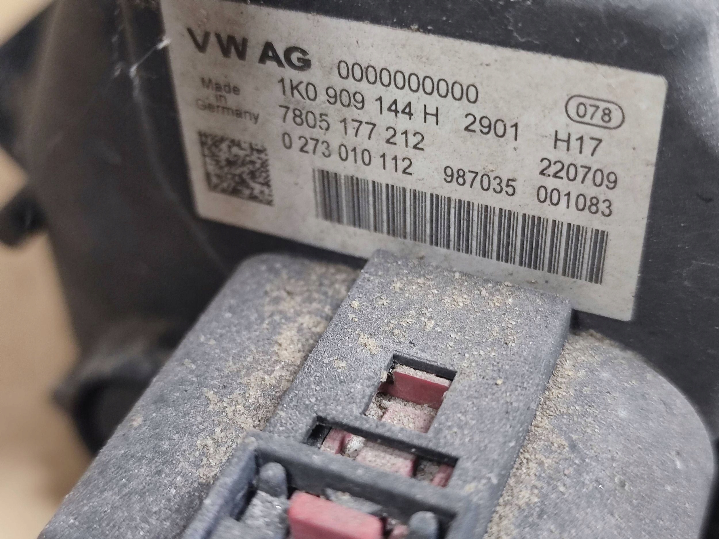 VW GOLF VI Boîter direction Boîter direction 1K0909144H SPRAWNA