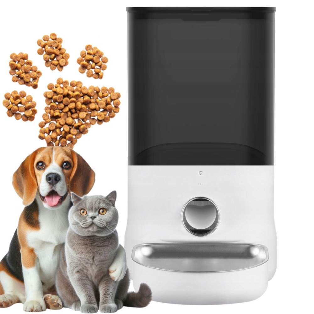 Dávkovač Automatický Podavač krmiva pro psa kočku aplikace Dogness 6 l