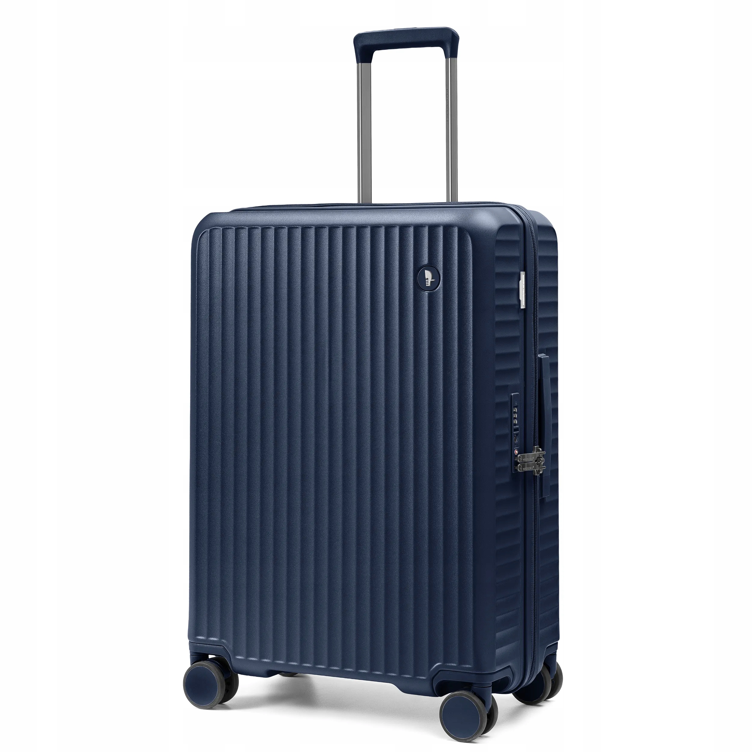 Cestovní kufr Střední Polykarbonát na čtyřech kolech, modrý, PC036B-7A