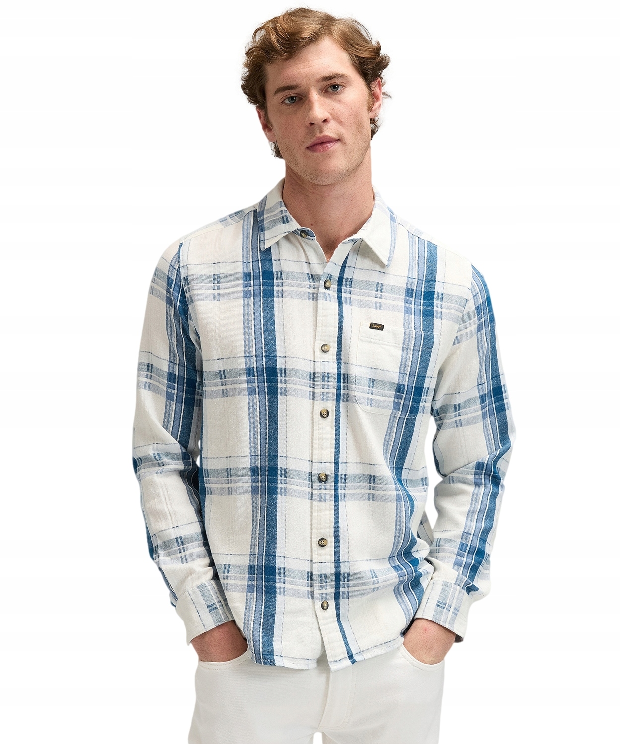 Košile Lee Leesure Shirt 112377249 Deep Sea Plaid XL