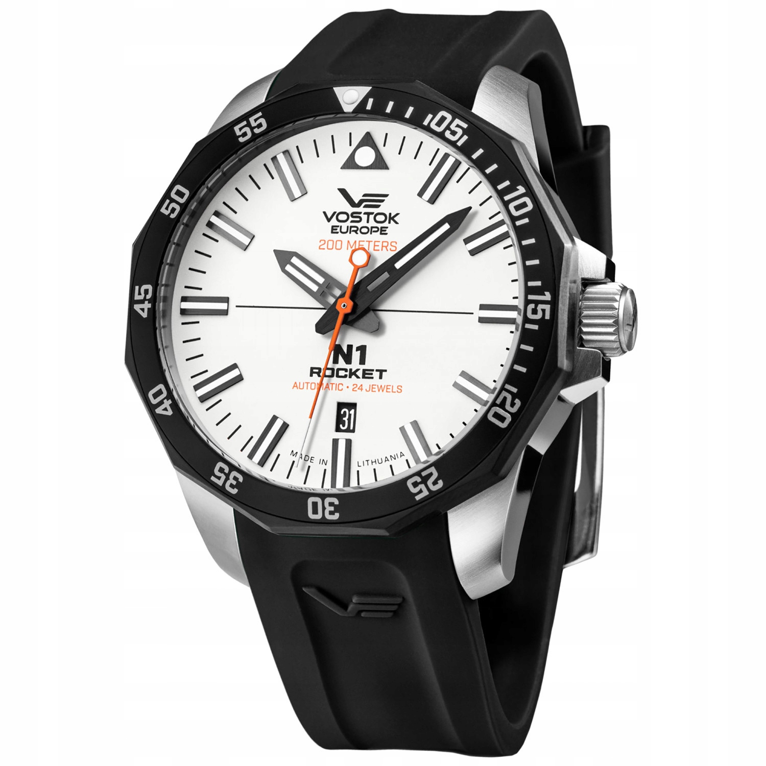 Pánské Hodinky Vostok Europe NH35A-225E711S s černým řemínkem