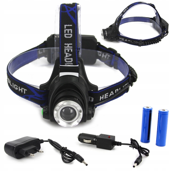 10-ватний світлодіодний налобний ліхтар із зумом