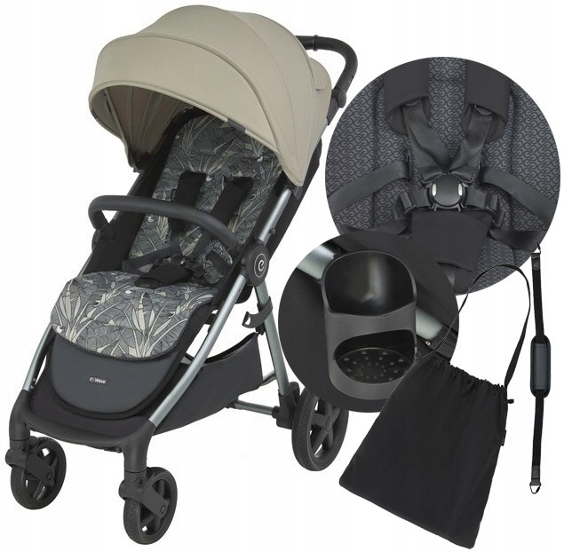 WÓZEK SPACEROWY ESPIRO WAVE + AKCESORIA KUBEK WKŁADKA TORBA