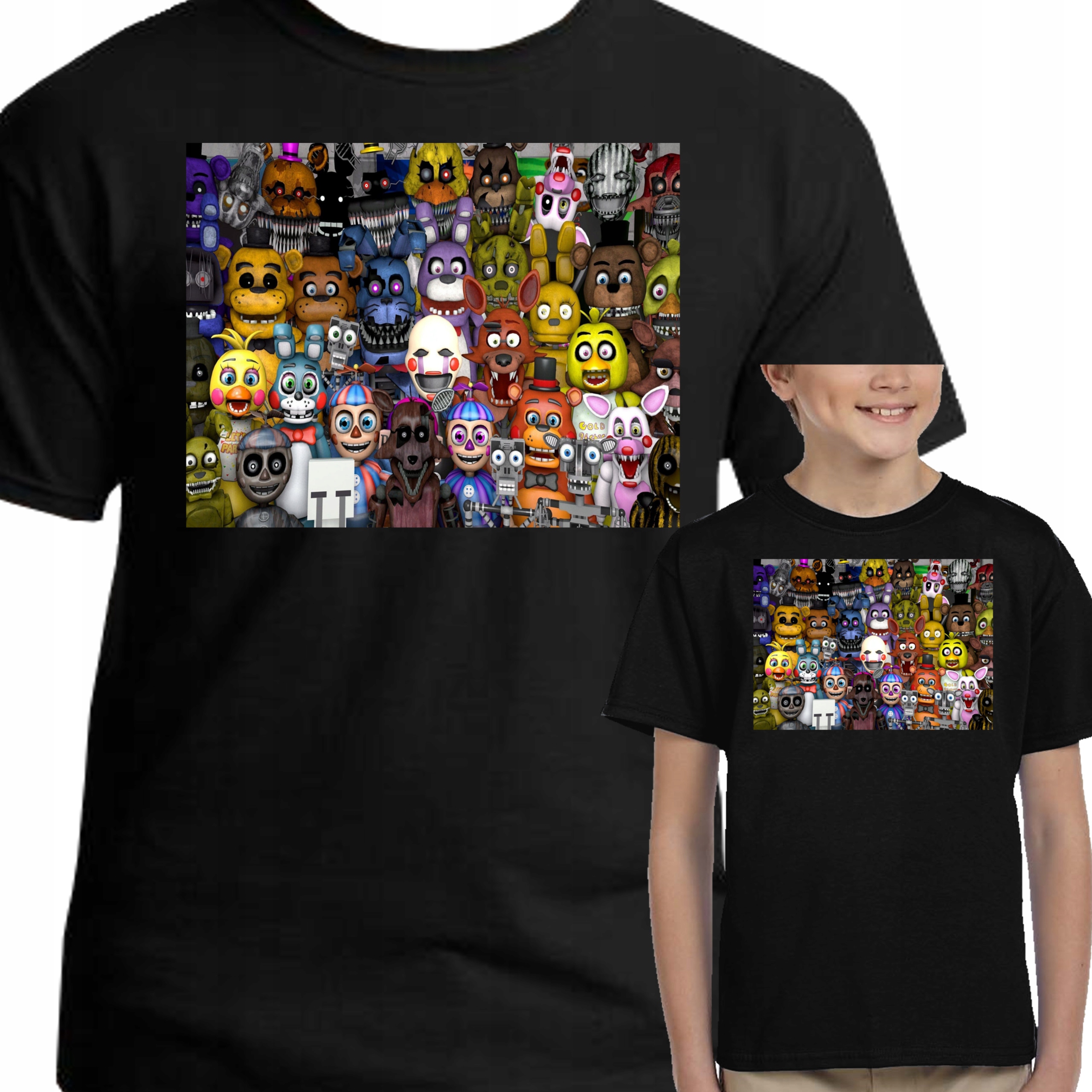 

3002 Koszulka Five Nights Freddys Fnaf 140 Czarna