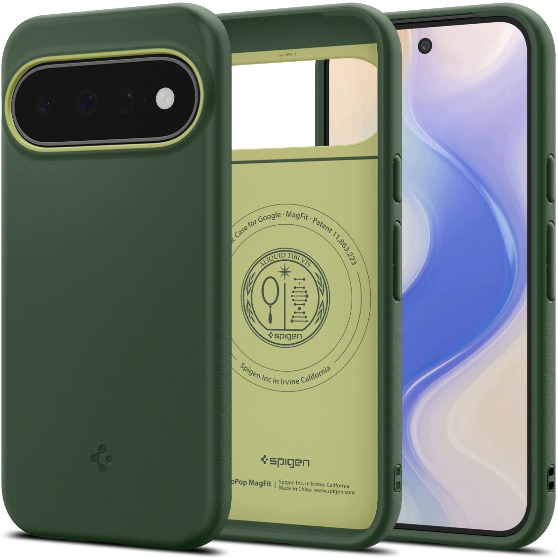 Plecki Spigen do Google Pixel 11 zielony