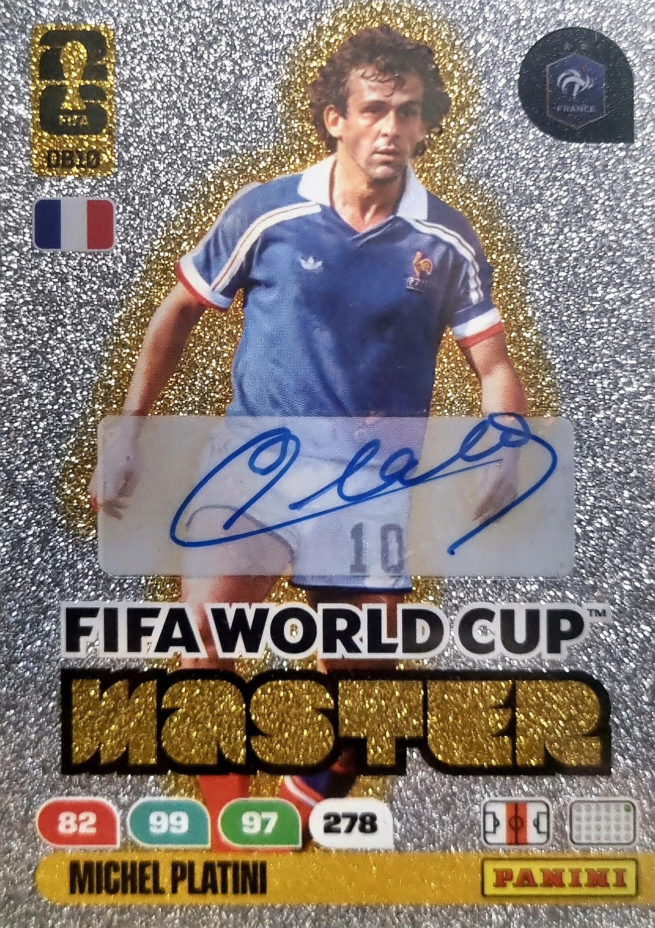 Autograf Platini 2026 DB10 Fifa World Cup Master Michel Platini Autograph