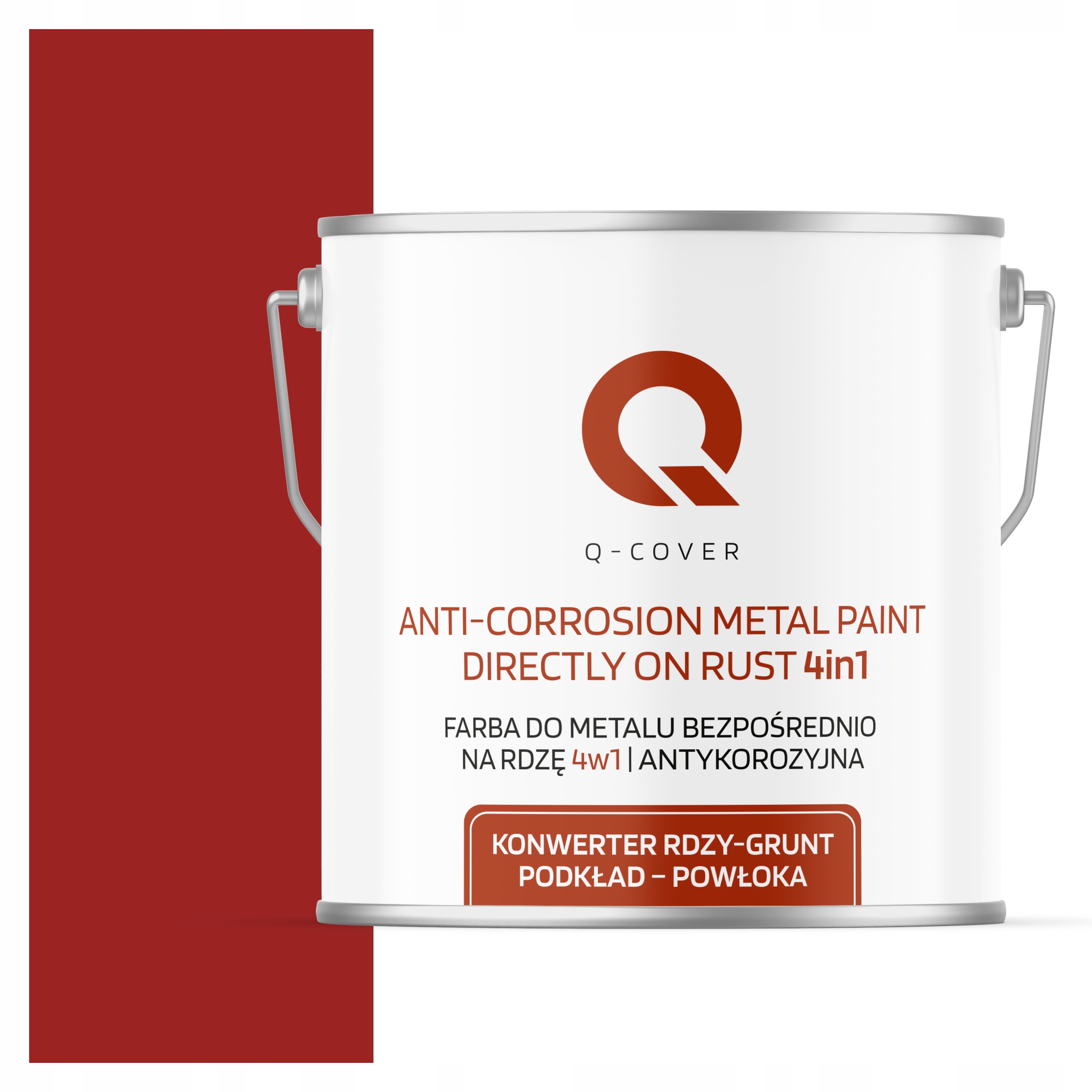 Antikorózna Farba Na Kov Na Hrdzu Červená Signálna Ral 3001 Saténová 5 L