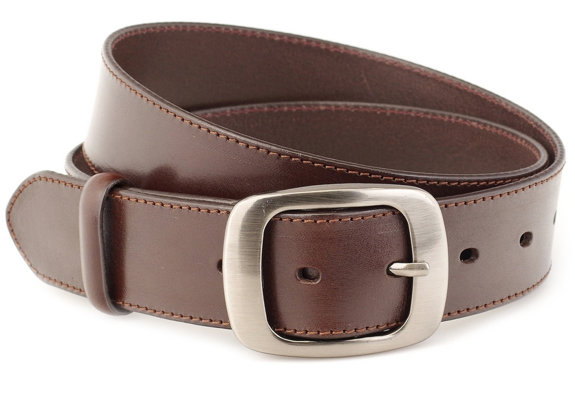 

Damski Pasek Skórzany 4cm Skóra Brązowy #2 S