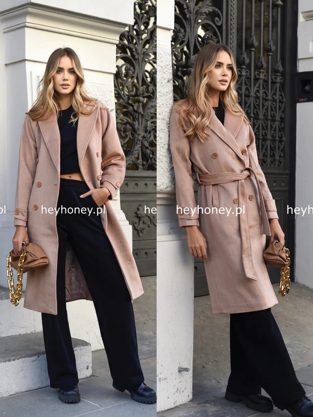 Sametová bunda s vlnou Béžová Belleza L/XL