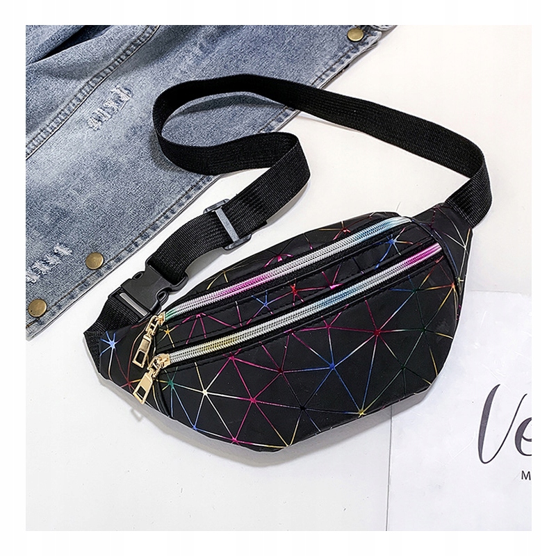 SASZETKI SASZETKA NERKA geometryczna Odblaskowa Wzór dominujący print (nadruk)