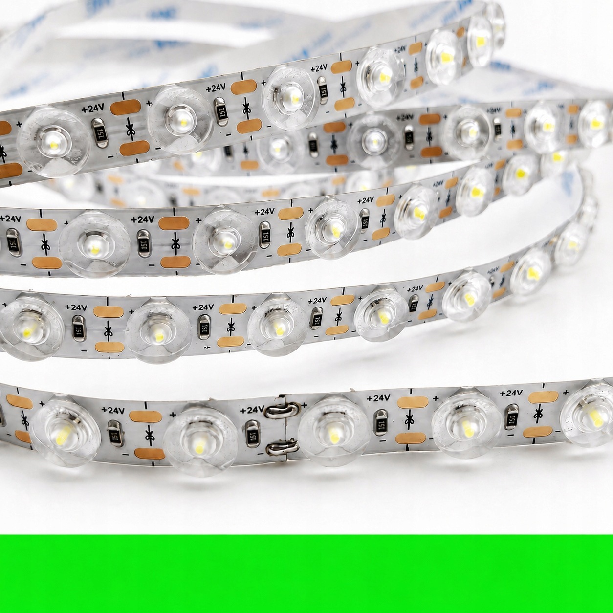 Led páska optická pro kazety 48 LED/m IP20 24V Zelená 10 m